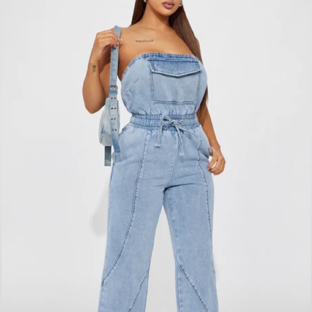 Denim Jumpsuit - Light Wash